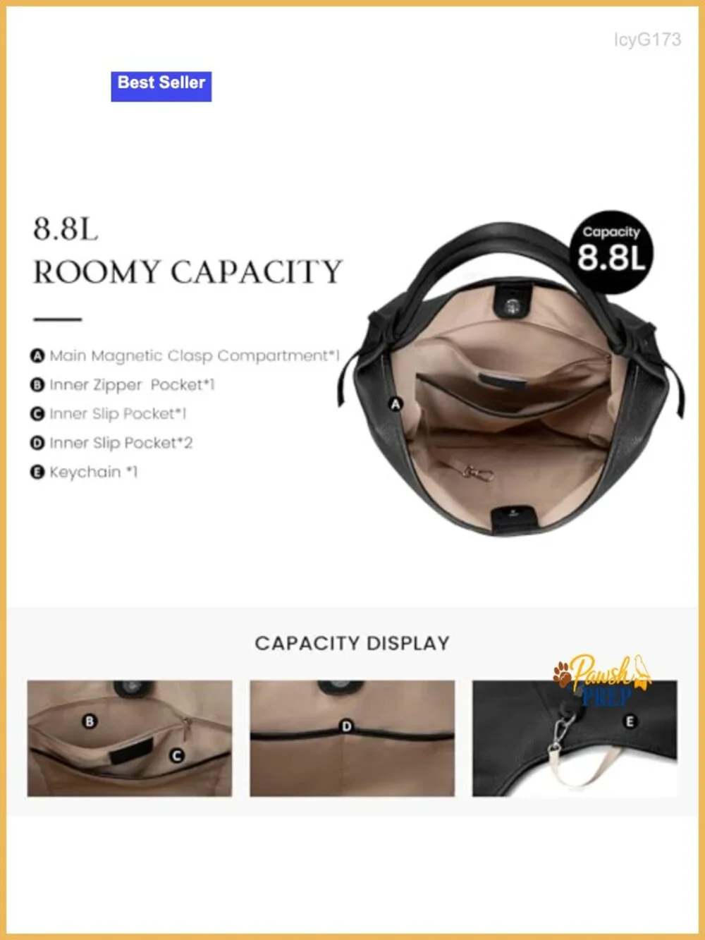 Genuine Leather Slouchy Hobo Bag Women Tassel Magnetic Closure Tote